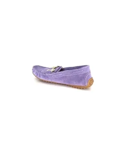 gloria Ivoire Rk13 Daim Lavande*Femme Mocassins