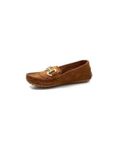 gloria Ivoire Rk13 Daim Marron*Femme Mocassins