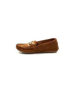 gloria Ivoire Rk13 Daim Marron*Femme Mocassins
