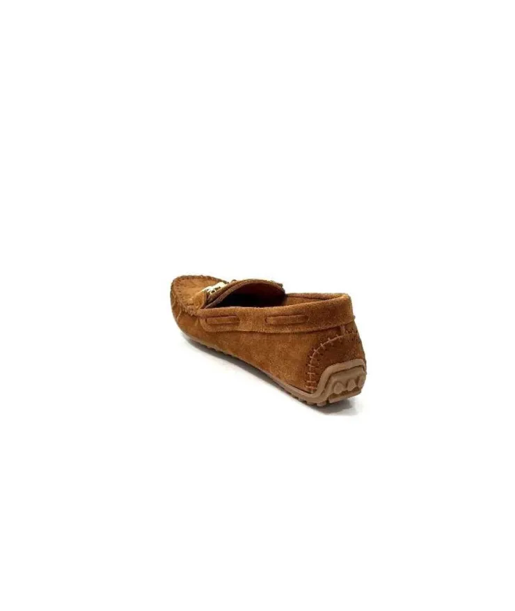 gloria Ivoire Rk13 Daim Marron*Femme Mocassins