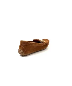 gloria Ivoire Rk13 Daim Marron*Femme Mocassins