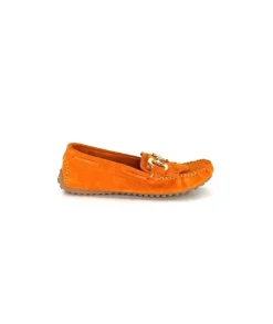 gloria Ivoire Rk13 Daim Orange*Femme Mocassins