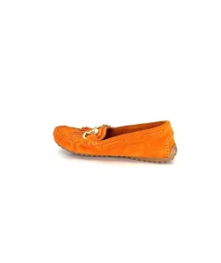 gloria Ivoire Rk13 Daim Orange*Femme Mocassins