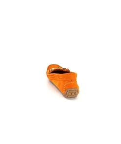 gloria Ivoire Rk13 Daim Orange*Femme Mocassins