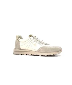 355-ivoire Ivoire Rkr70 Cuir Creme - Or*Femme Baskets