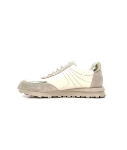 355-ivoire Ivoire Rkr70 Cuir Creme - Or*Femme Baskets