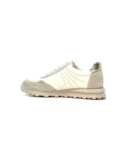 355-ivoire Ivoire Rkr70 Cuir Creme - Or*Femme Baskets