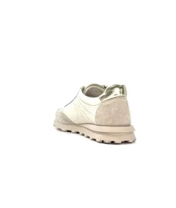 355-ivoire Ivoire Rkr70 Cuir Creme - Or*Femme Baskets