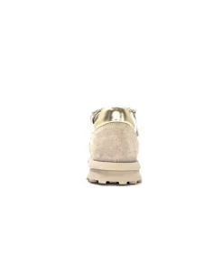 355-ivoire Ivoire Rkr70 Cuir Creme - Or*Femme Baskets