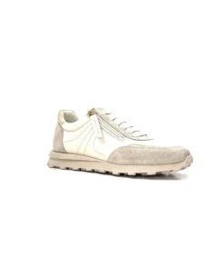 355-ivoire Ivoire Rkr70 Cuir Creme - Or*Femme Baskets