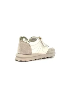 355-ivoire Ivoire Rkr70 Cuir Creme - Or*Femme Baskets