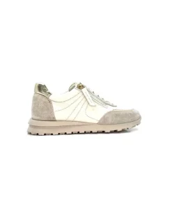 355-ivoire Ivoire Rkr70 Cuir Creme - Or*Femme Baskets