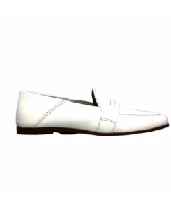 gloria Ivoire S05 Cuir Blanc*Femme Mocassins