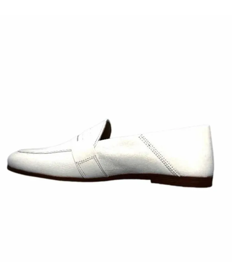 gloria Ivoire S05 Cuir Blanc*Femme Mocassins