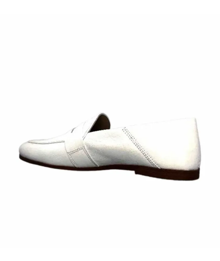 gloria Ivoire S05 Cuir Blanc*Femme Mocassins
