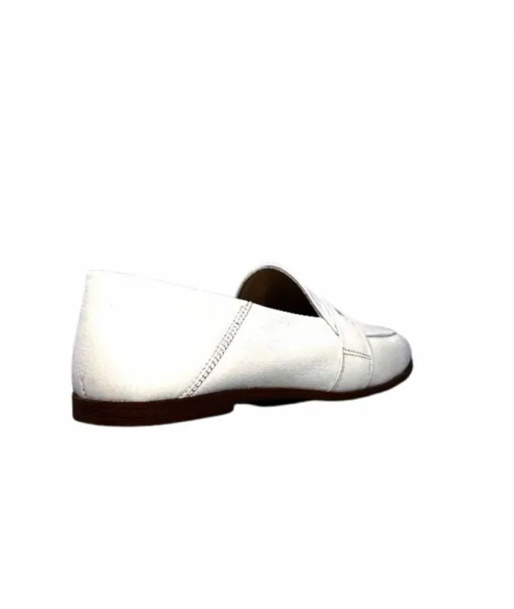 gloria Ivoire S05 Cuir Blanc*Femme Mocassins