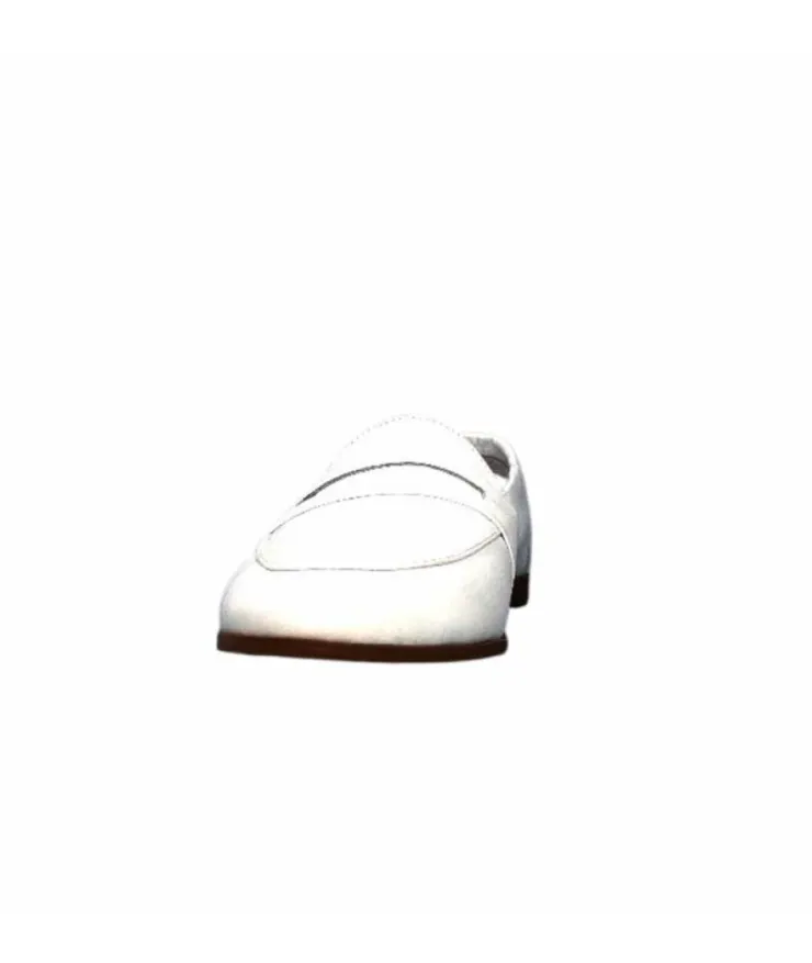 gloria Ivoire S05 Cuir Blanc*Femme Mocassins