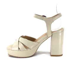 Ivoire0352a Ivoire S525 Cuir Creme*Femme Plateformes