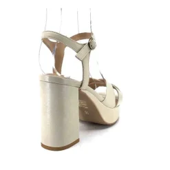 Ivoire0352a Ivoire S525 Cuir Creme*Femme Plateformes