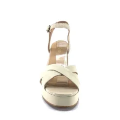 Ivoire0352a Ivoire S525 Cuir Creme*Femme Plateformes