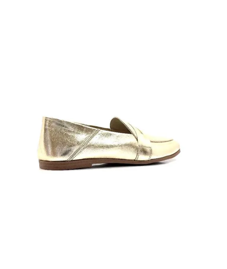 gloria Ivoire S05 Cuir Or*Femme Mocassins