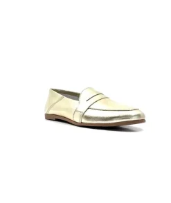 gloria Ivoire S05 Cuir Or*Femme Mocassins