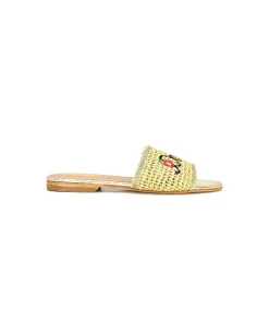 fiorina Ivoire S190 Raphia Beige*Femme Mules