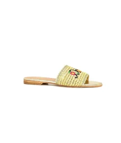 fiorina Ivoire S190 Raphia Beige*Femme Mules