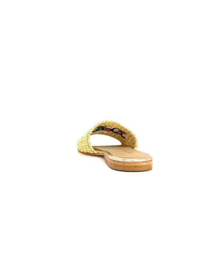 fiorina Ivoire S190 Raphia Beige*Femme Mules