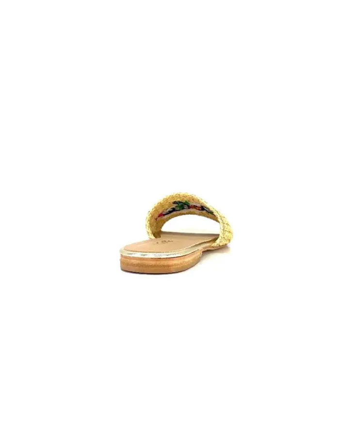 fiorina Ivoire S190 Raphia Beige*Femme Mules
