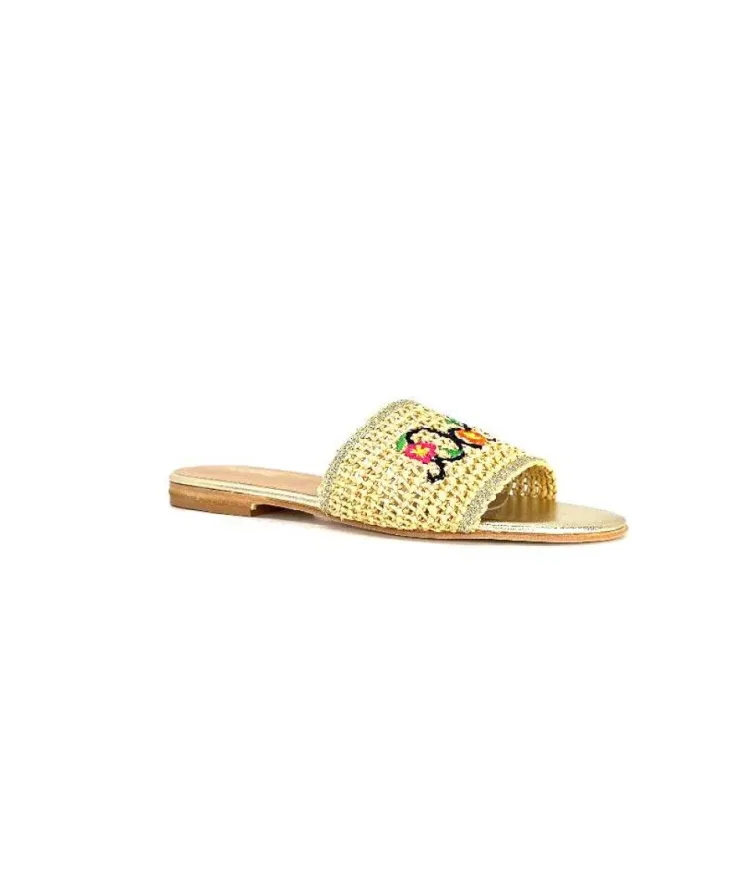 fiorina Ivoire S190 Raphia Beige*Femme Mules