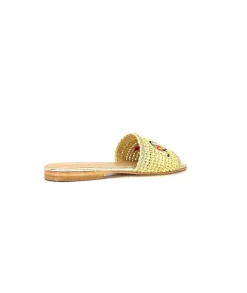 fiorina Ivoire S190 Raphia Beige*Femme Mules