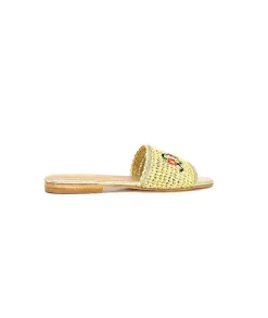 fiorina Ivoire S190 Raphia Beige*Femme Mules
