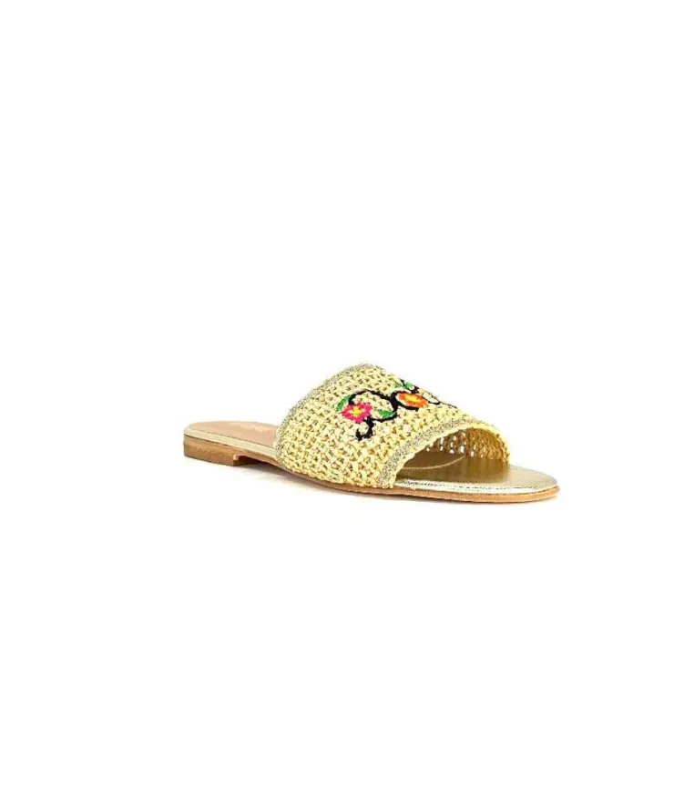 fiorina Ivoire S190 Raphia Beige*Femme Mules