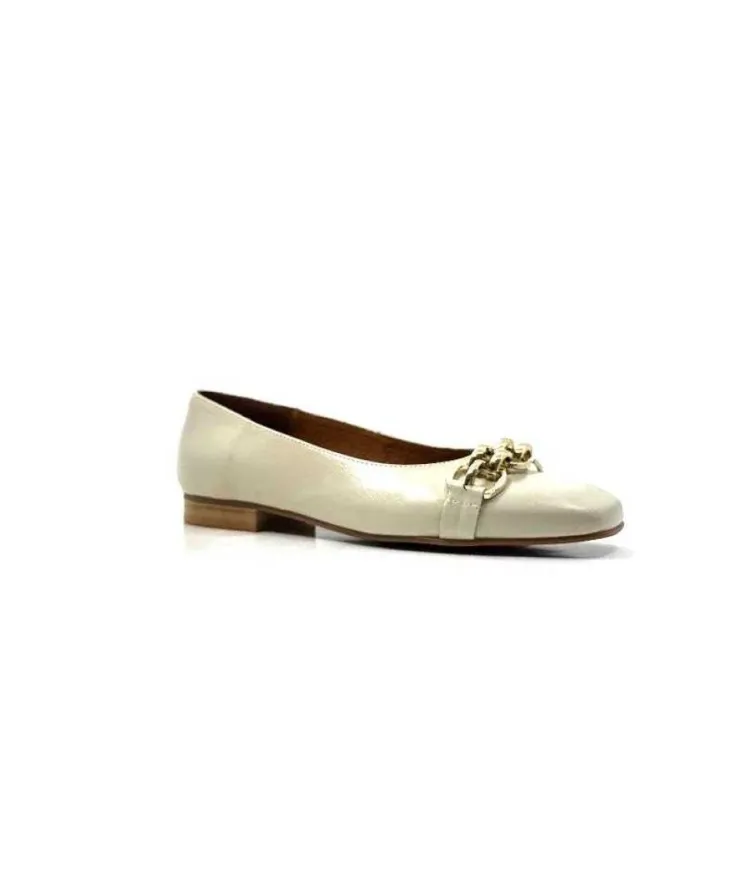 Ivoire0036a Ivoire Tierce Cuir Arce*Femme Ballerines