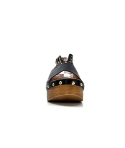 gloria Ivoire Tkn05 Cuir Noir*Femme Plateformes
