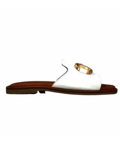 gloria Ivoire Tml 27 Cuir Blanc*Femme Mules