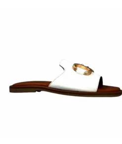 gloria Ivoire Tml 27 Cuir Blanc*Femme Mules