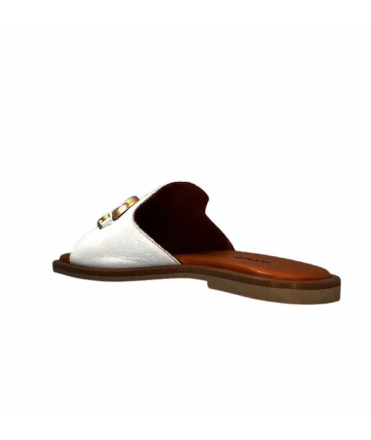 gloria Ivoire Tml 27 Cuir Blanc*Femme Mules