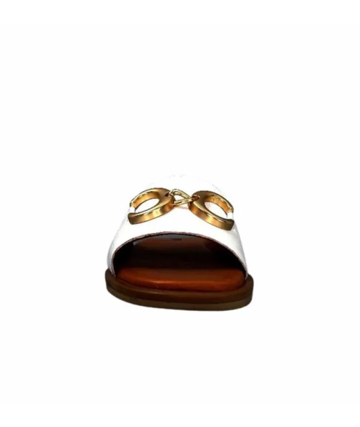 gloria Ivoire Tml 27 Cuir Blanc*Femme Mules
