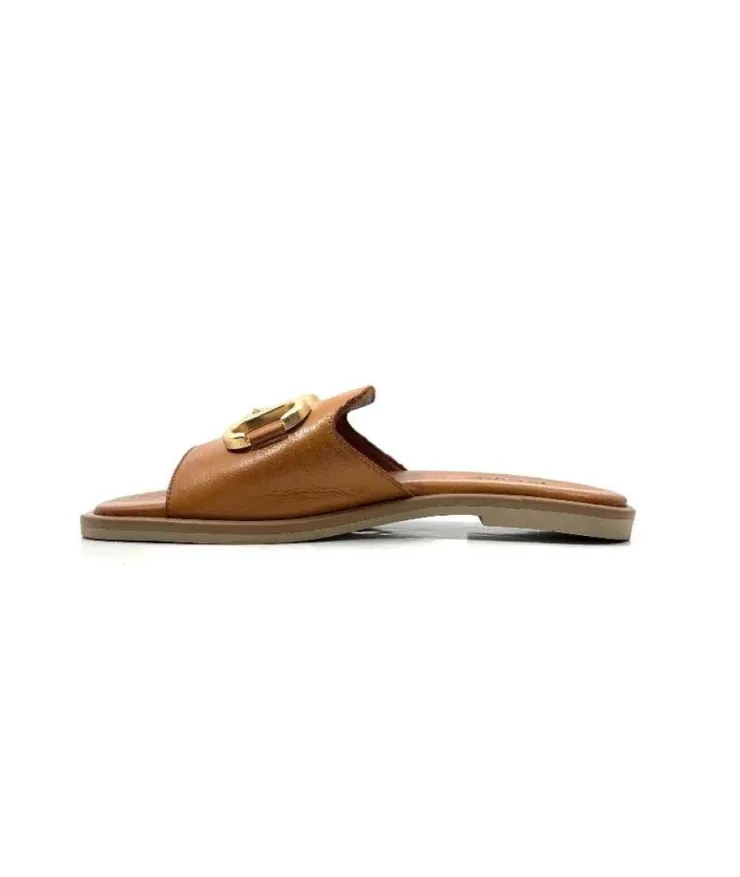 gloria Ivoire Tml 27 Cuir Coconut*Femme Mules