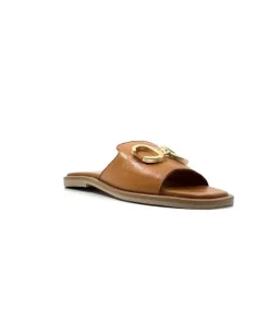gloria Ivoire Tml 27 Cuir Coconut*Femme Mules