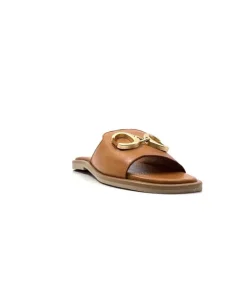 gloria Ivoire Tml 27 Cuir Coconut*Femme Mules