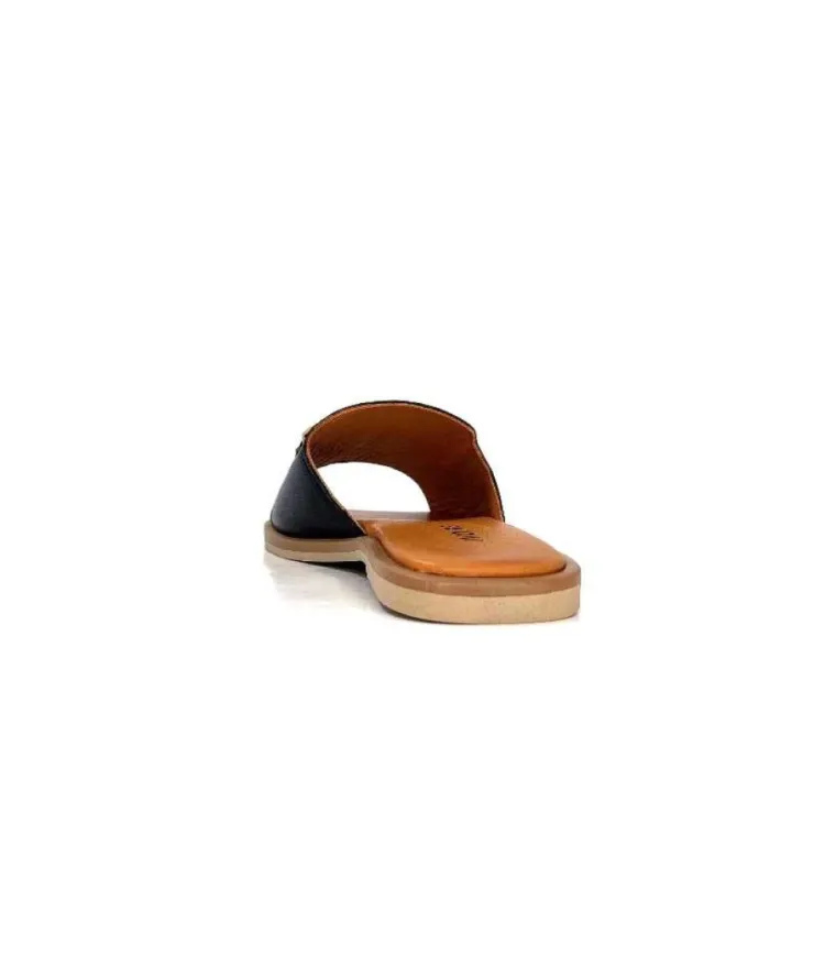 gloria Ivoire Tml 27 Cuir Noir*Femme Mules