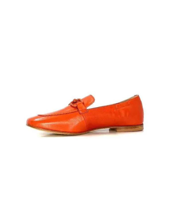 Triver Flight Ivoire 569.06 Cuir Rouille*Femme Mocassins