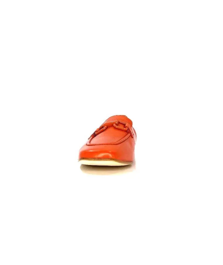 Triver Flight Ivoire 569.06 Cuir Rouille*Femme Mocassins