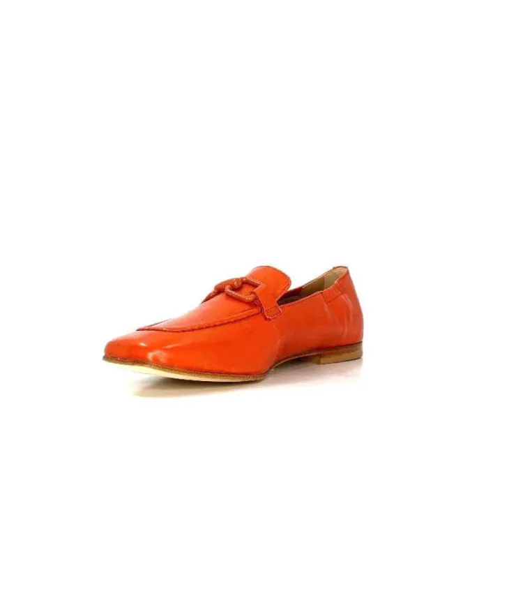 Triver Flight Ivoire 569.06 Cuir Rouille*Femme Mocassins