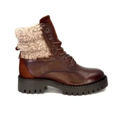 Ivoire0460a Ivoire Viyan Cuir Marron*Femme Bottines