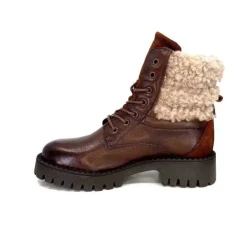 Ivoire0460a Ivoire Viyan Cuir Marron*Femme Bottines