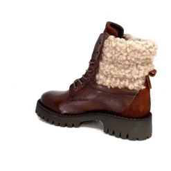 Ivoire0460a Ivoire Viyan Cuir Marron*Femme Bottines